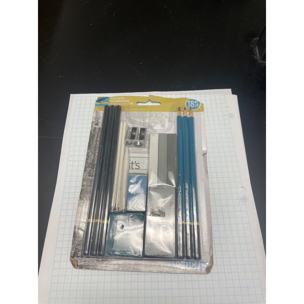 Artist's Loft Fundamentals Charcoal Set 18 Piece Kit For Drawing Sketching
